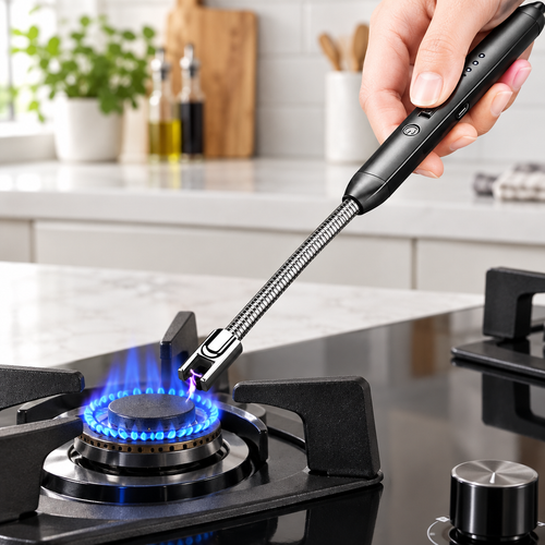 Chispero encendiendo una hornilla de cocina